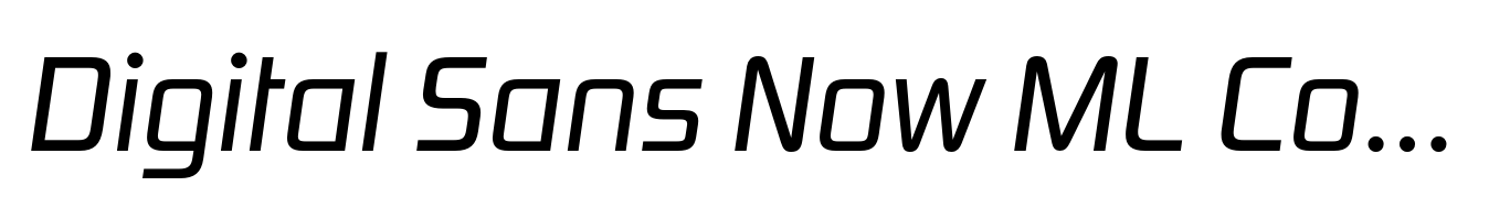Digital Sans Now ML Cond Italic